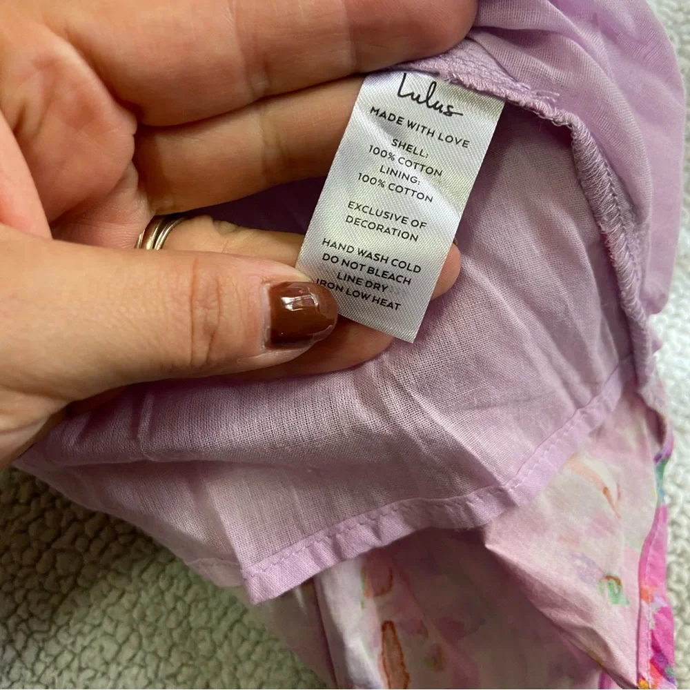 NWOT Adorable Presence Pink Floral Bustier Midi Dress With Pockets - Picture 5 of 10